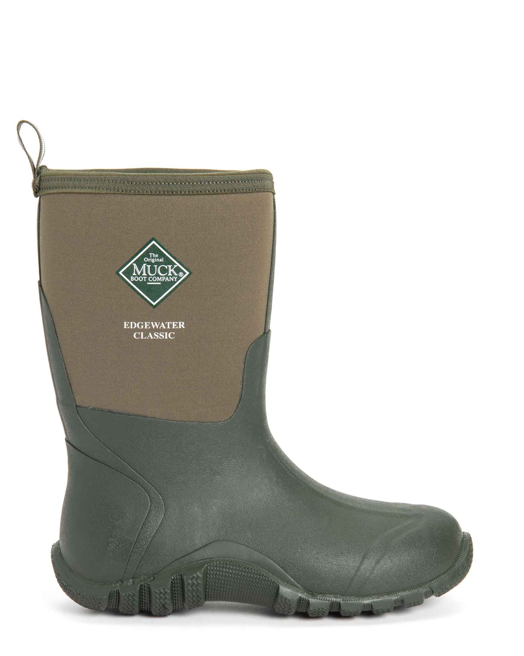 Edgewater Classic Mid Gumboots Moss