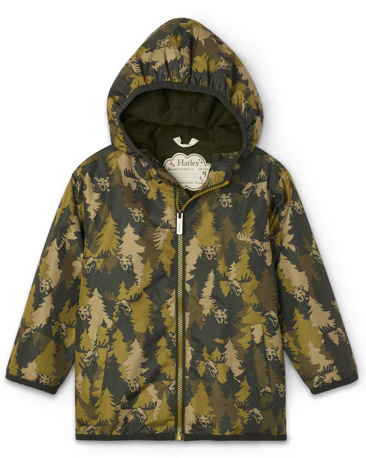 Forest Camo Microfiber Rain Jacket