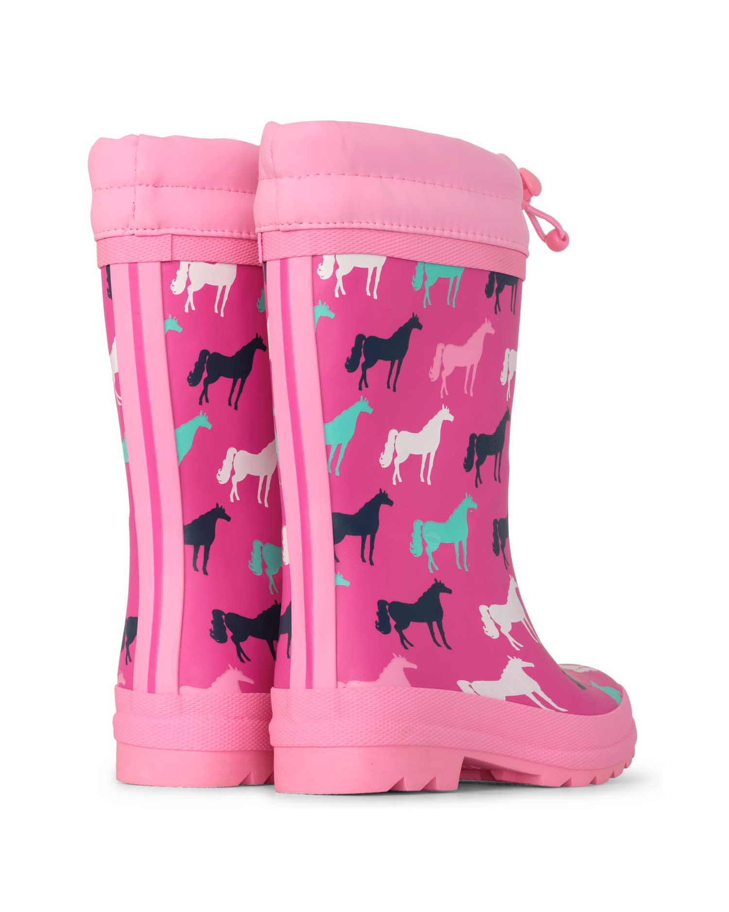 Horse Silhouettes Sherpa Lined Gumboots
