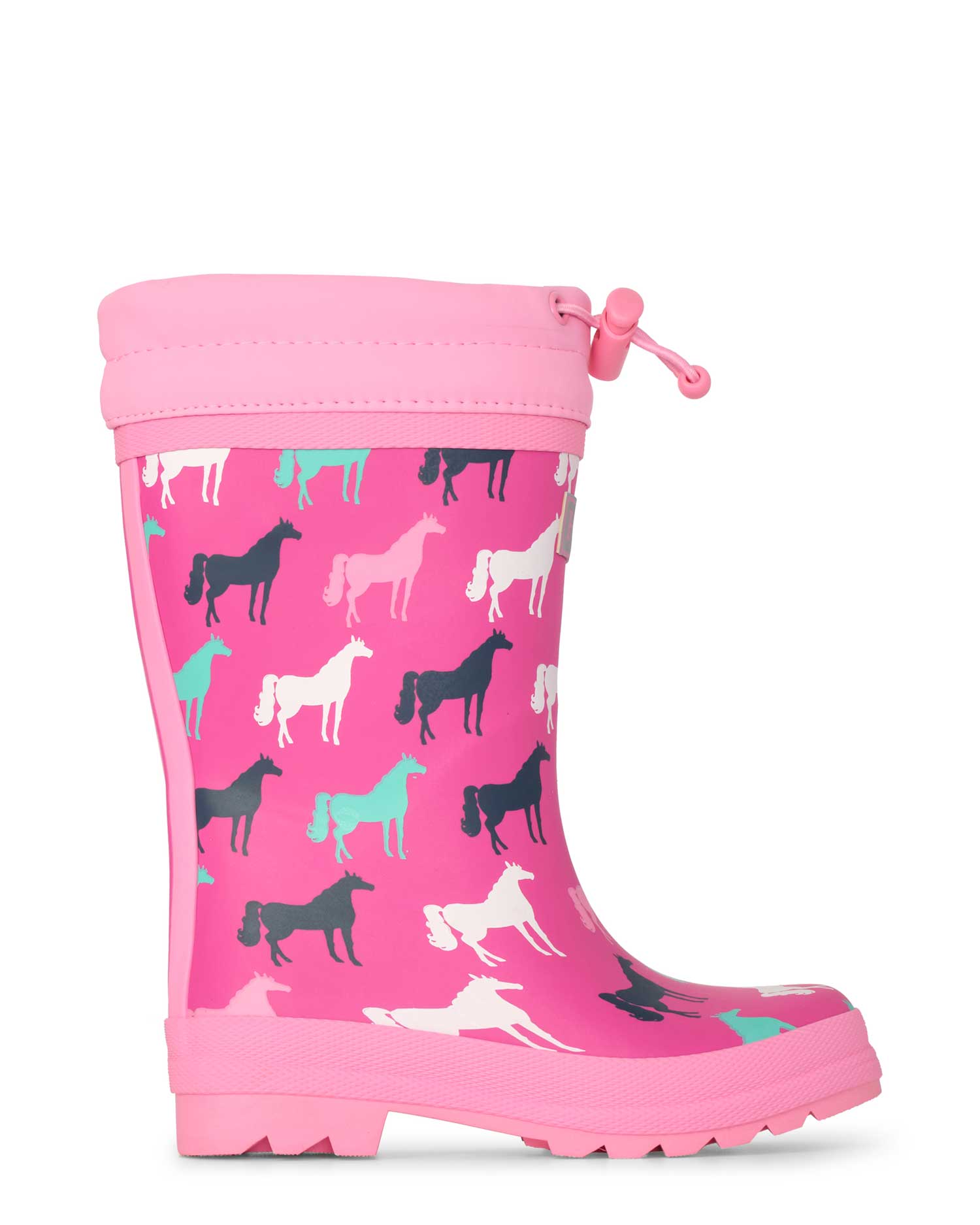 Horse Silhouettes Sherpa Lined Gumboots