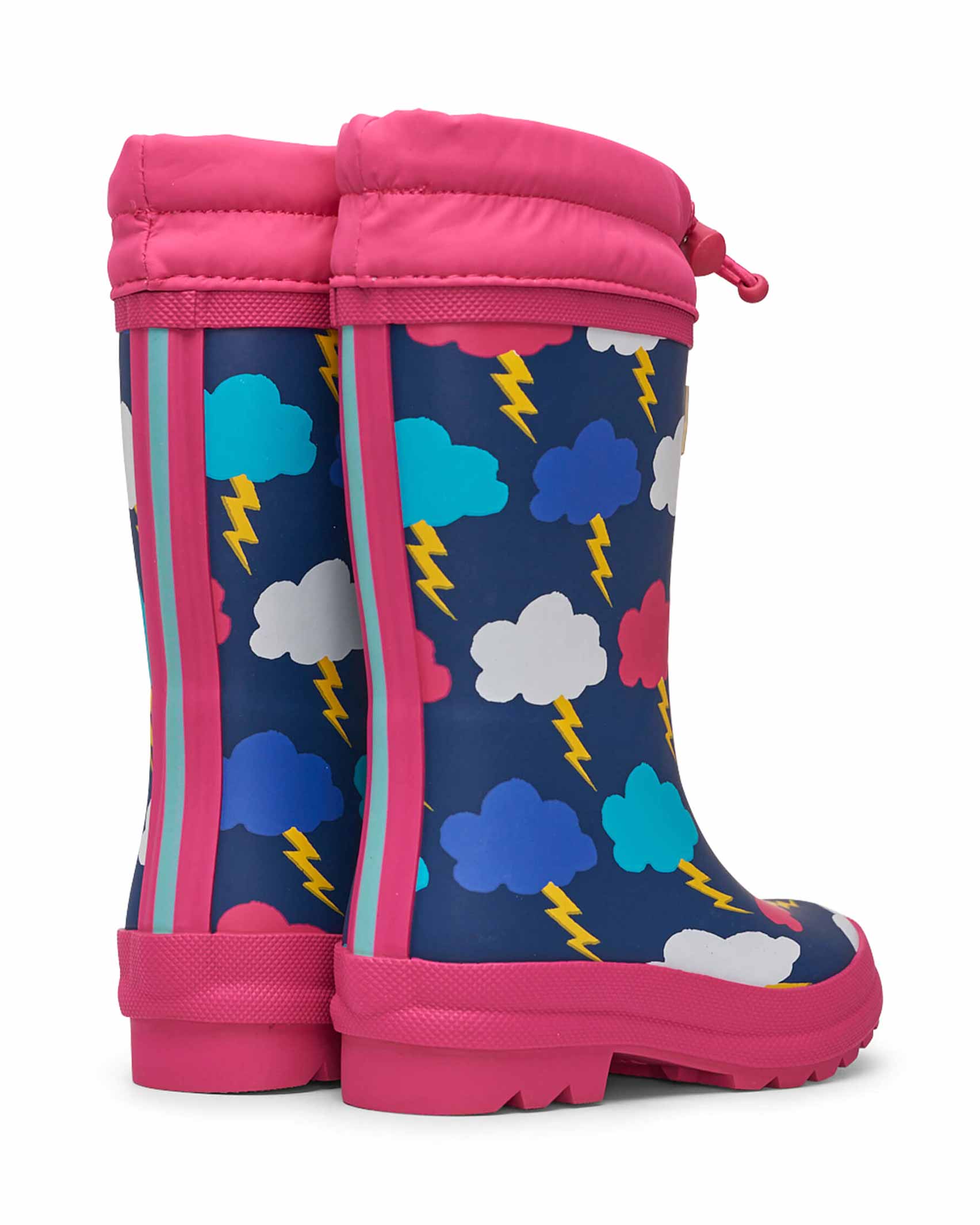 Lightning Clouds Sherpa Lined Gumboots