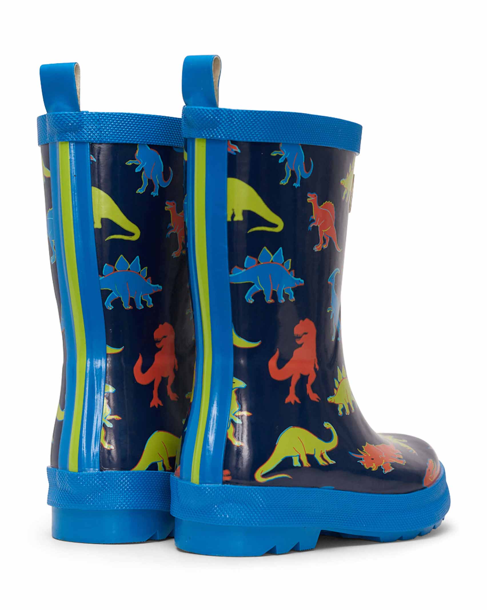 Linework Dinos Shiny Gumboots