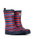 Navy Stripe Matte Gumboots