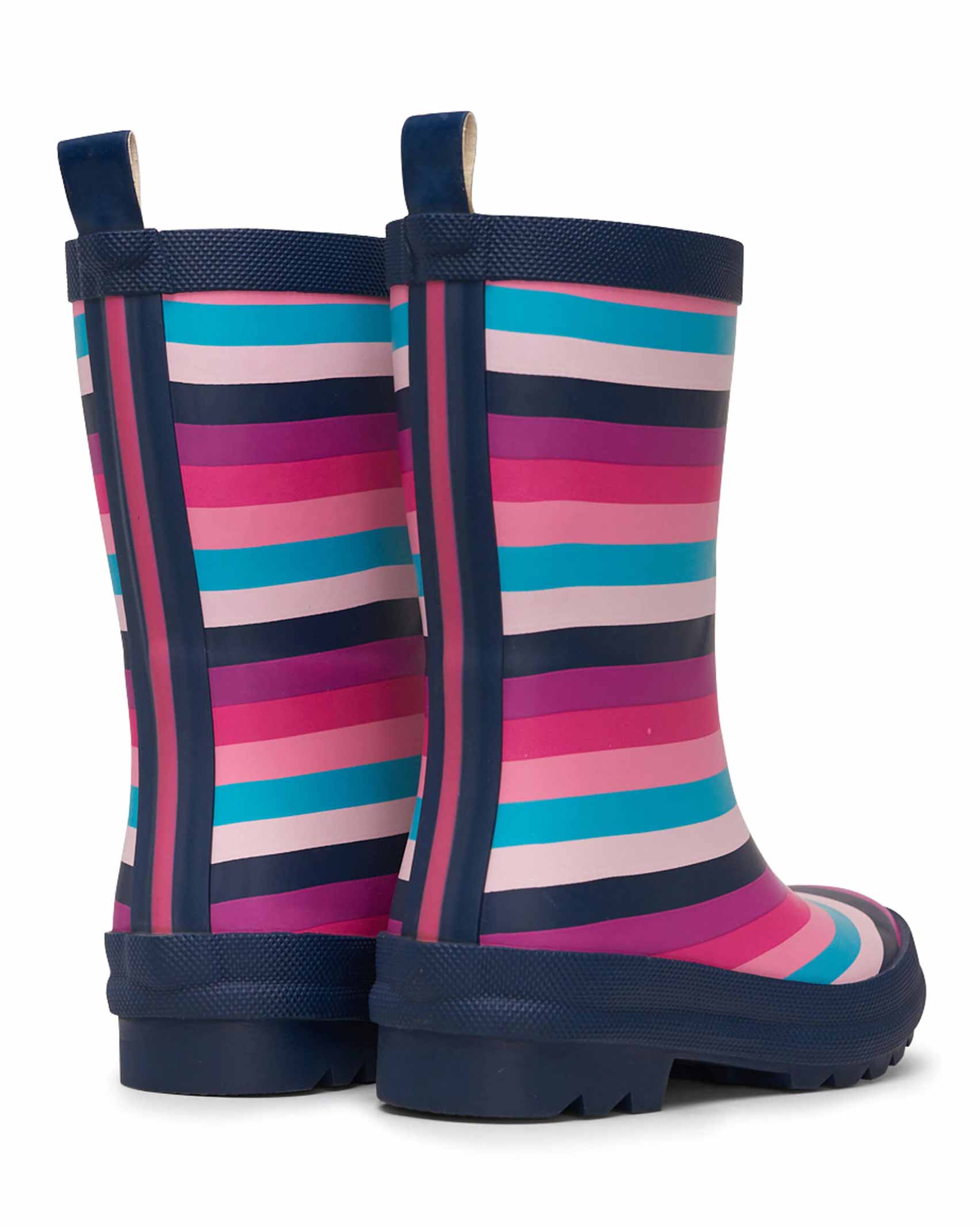 Pretty Stripes Matte Gumboots