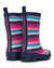 Pretty Stripes Matte Gumboots