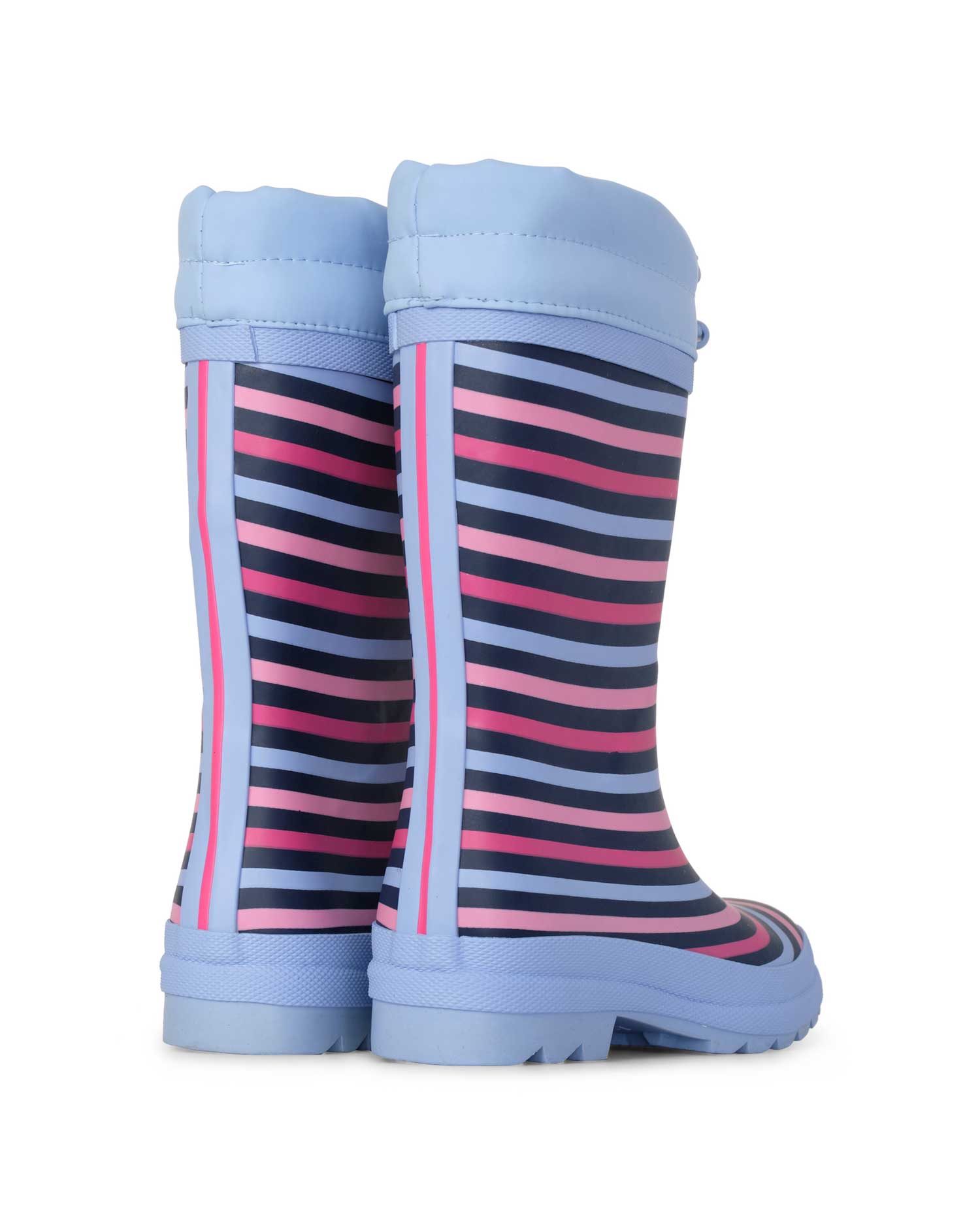 Rainbow Stripe Sherpa Lined Gumboots