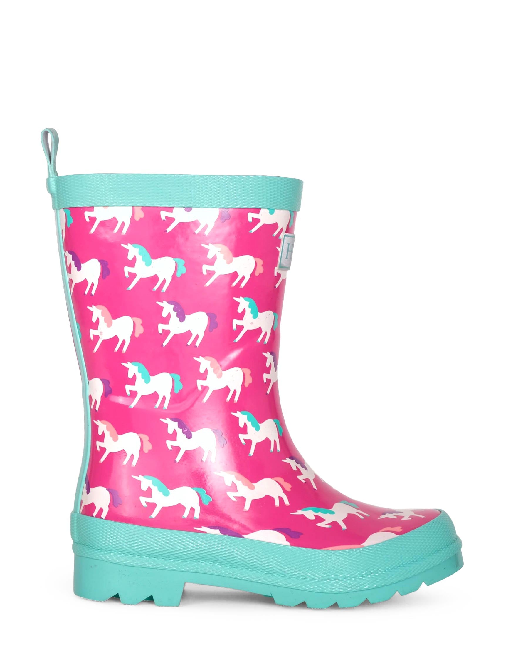 Hatley Shiny Rain Boots - Mystical Unicorns