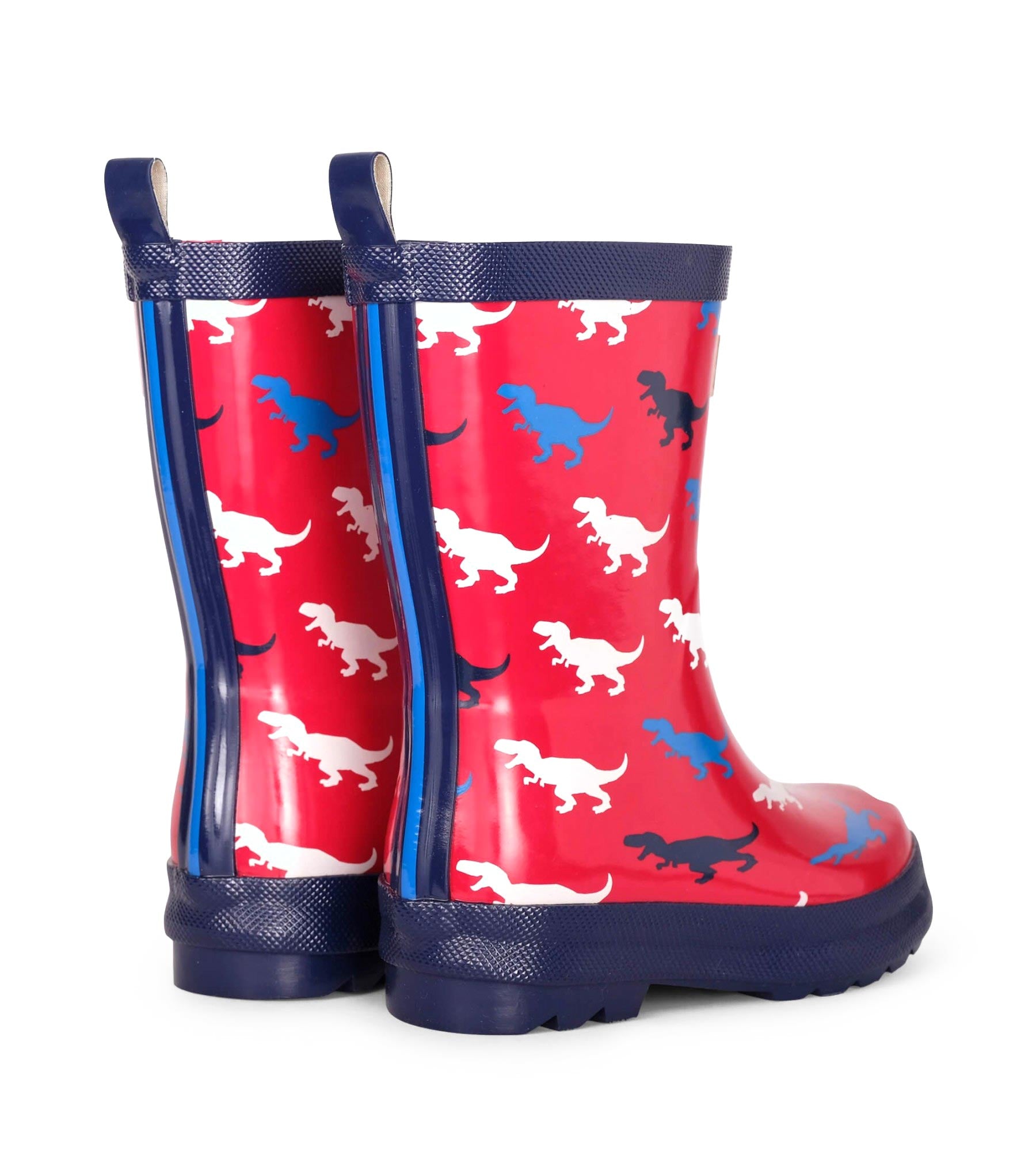 T-Rex Silhouettes Shiny Gumboots