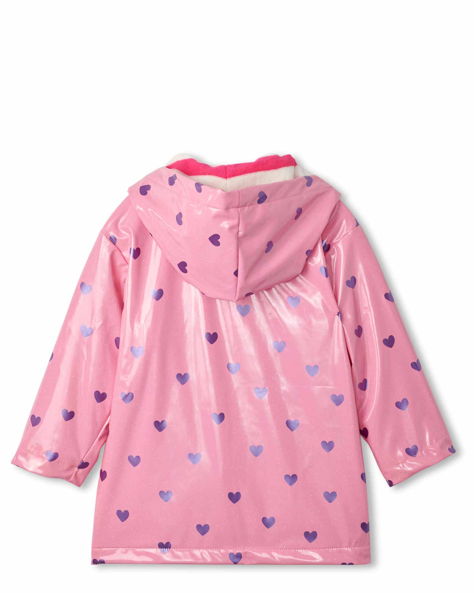 Scattered Hearts Glitter Raincoat