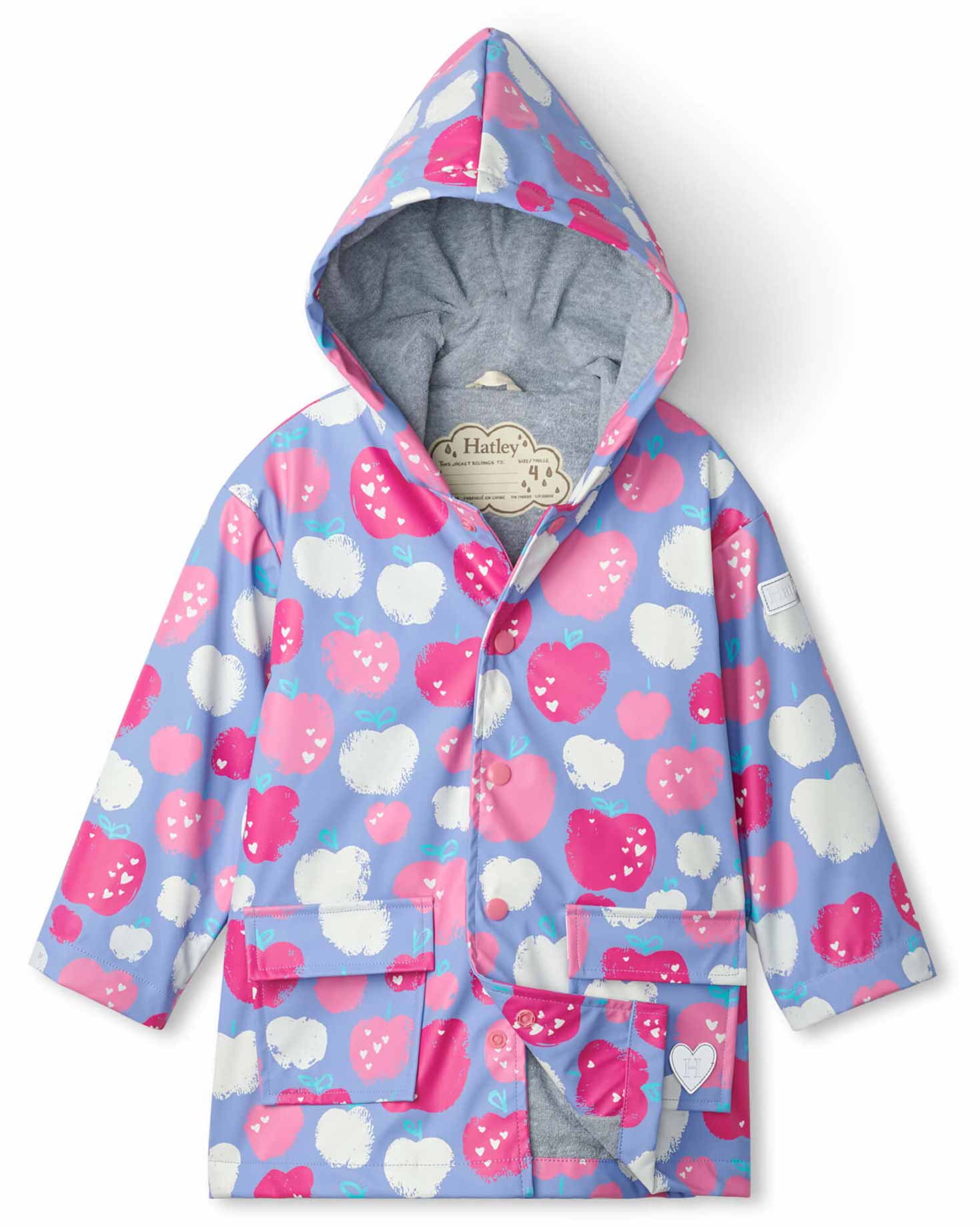 Stamped Apples Raincoat