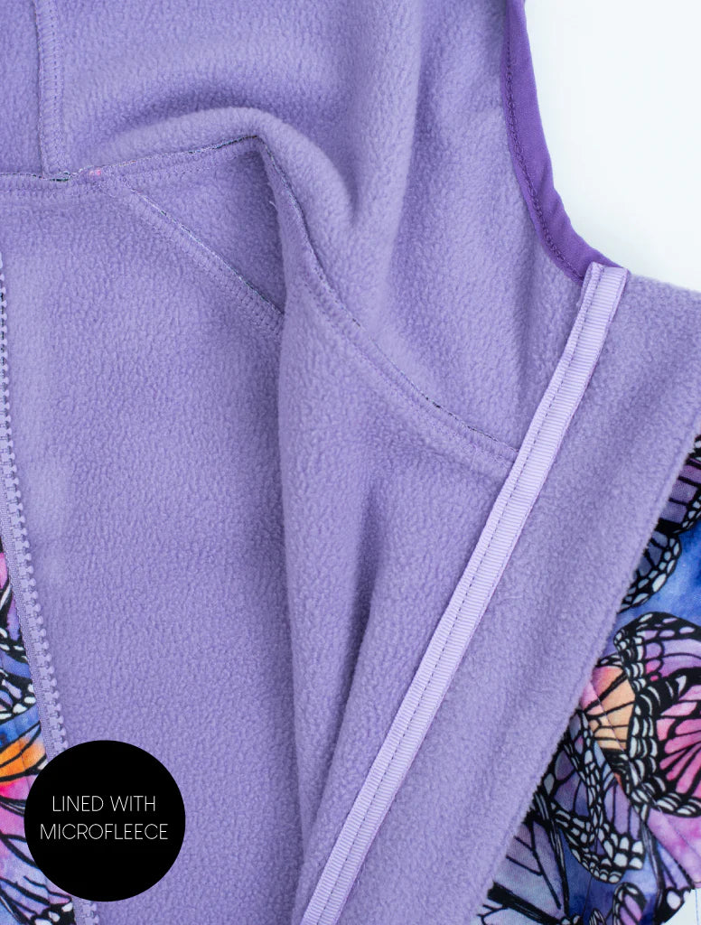 All Weather Waterproof Hoodie Butterfly