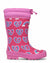 Twisty Rainbow Hearts Sherpa Lined Gumboots