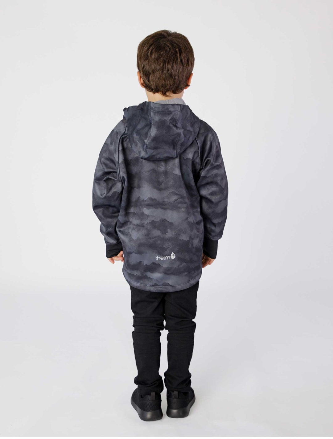 All Weather Boys Hoodie Black Mountain 6 | Wellies Online