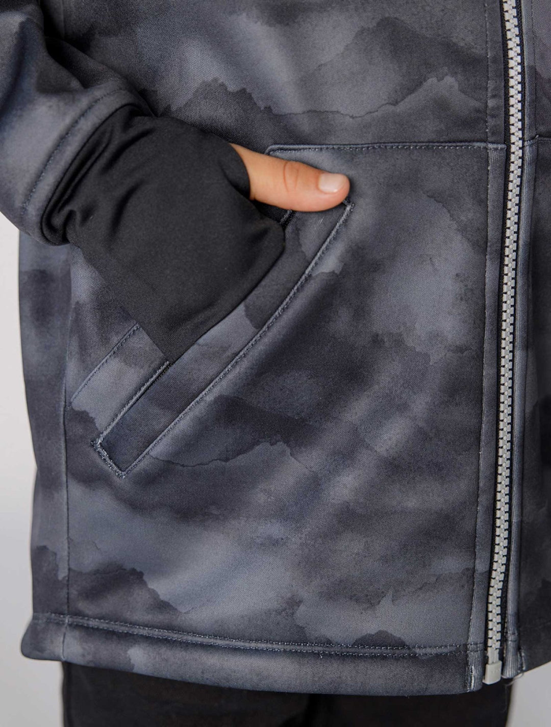 All Weather Boys Hoodie Black Mountain 4 | Wellies Online