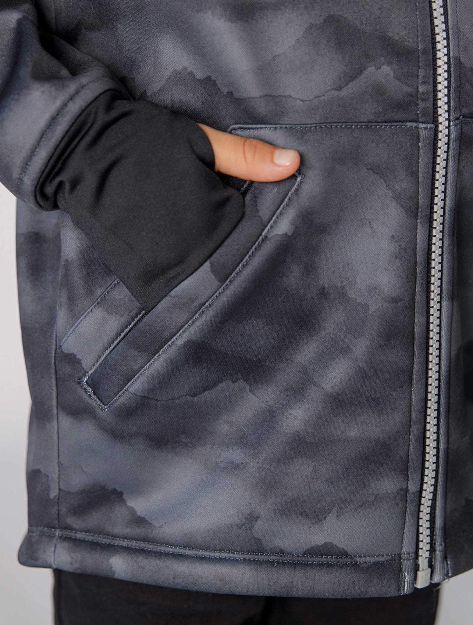 All Weather Boys Hoodie Black Mountain 4 | Wellies Online