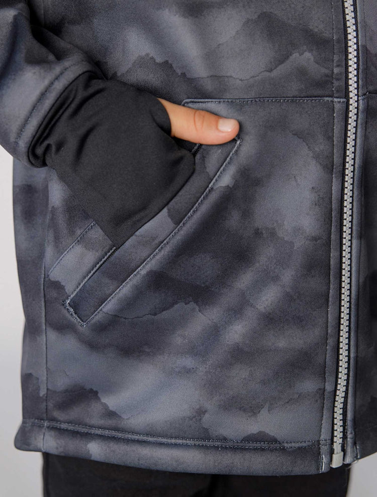 All Weather Boys Hoodie Black Mountain 4 | Wellies Online