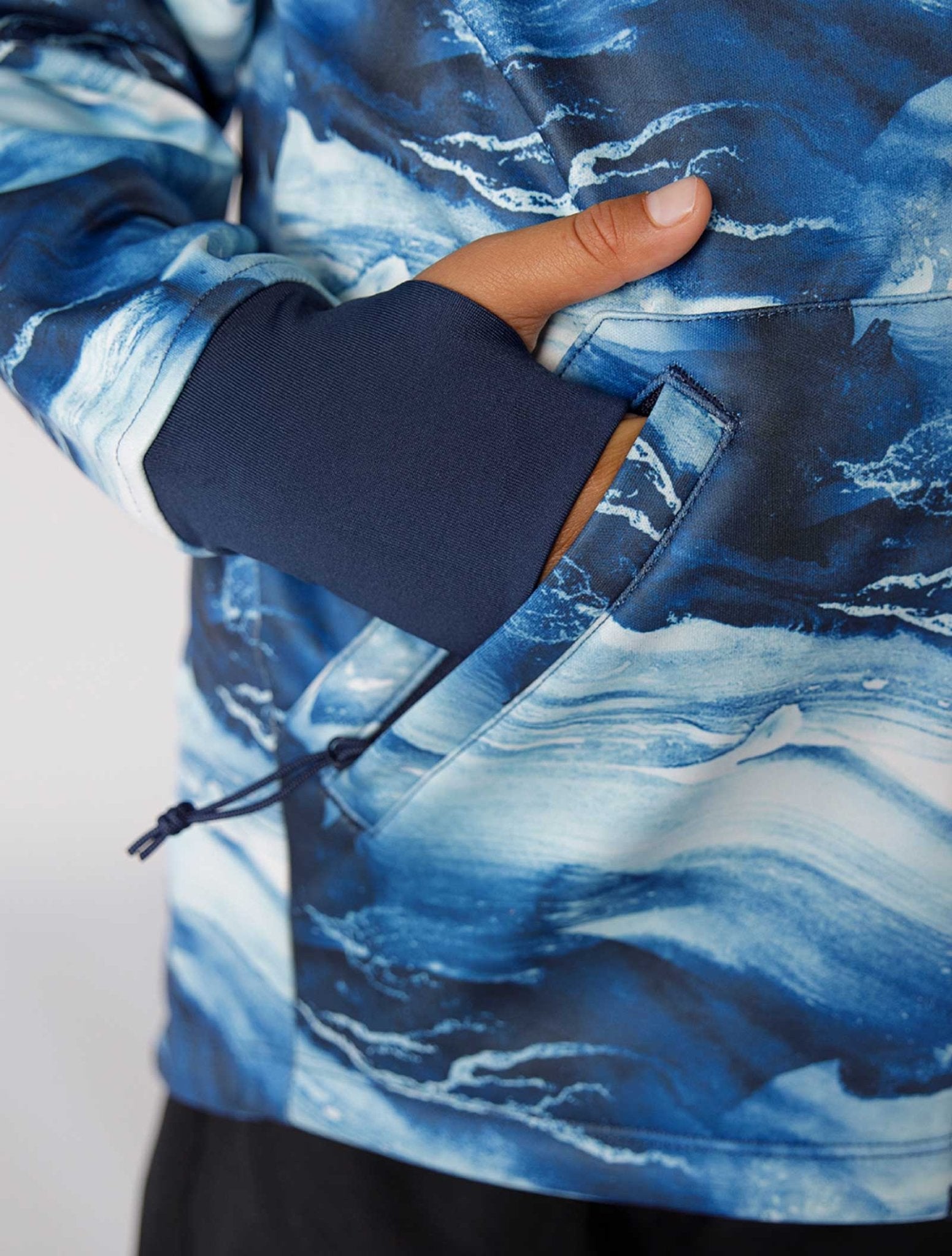 All Weather Boys Hoodie Blue Wave 4 | Wellies Online