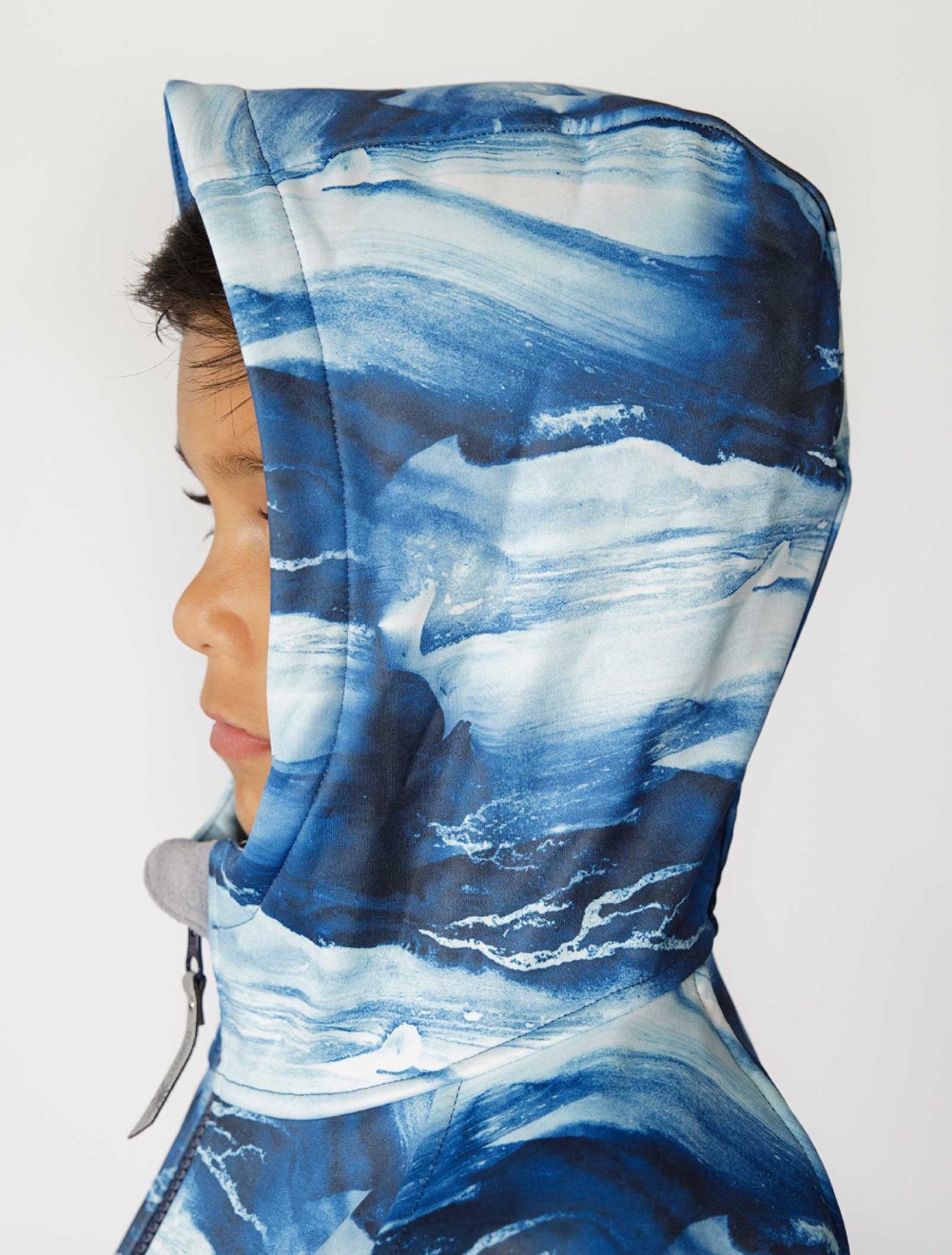All Weather Boys Hoodie Blue Wave 3 | Wellies Online