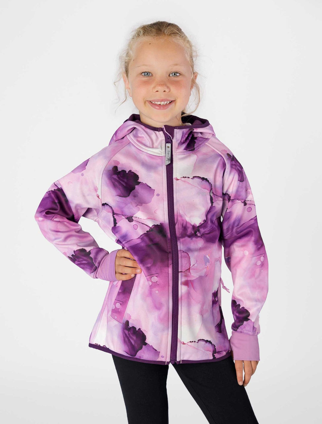 All Weather Girls Hoodie Watercolour Marble 2 | Wellies Online