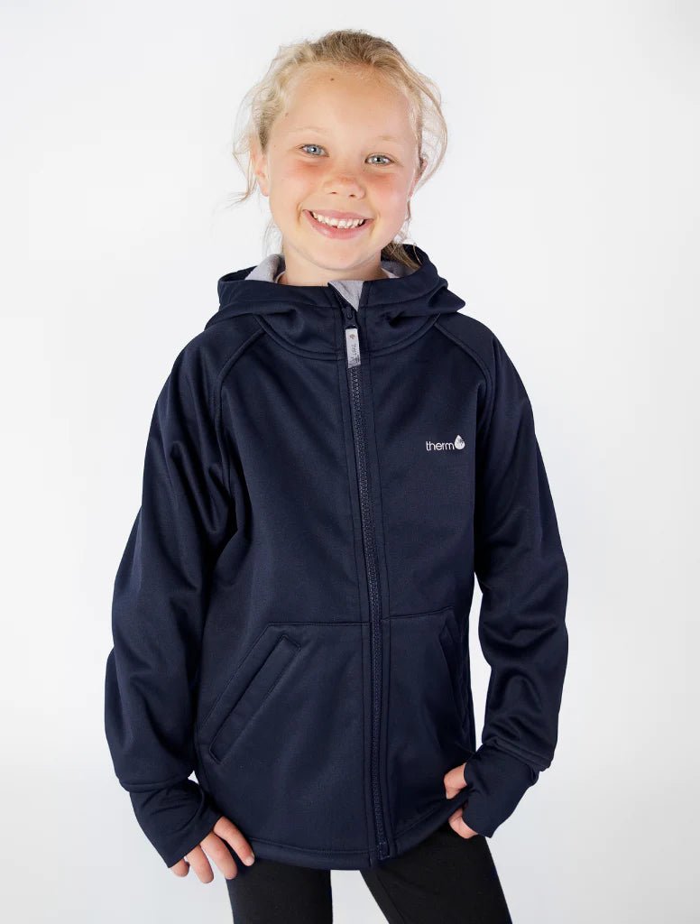 All Weather Waterproof Hoodie Navy 2 | Wellies Online