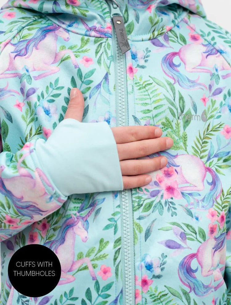 All Weather Waterproof Hoodie Unicorn Garden 3 | Wellies Online
