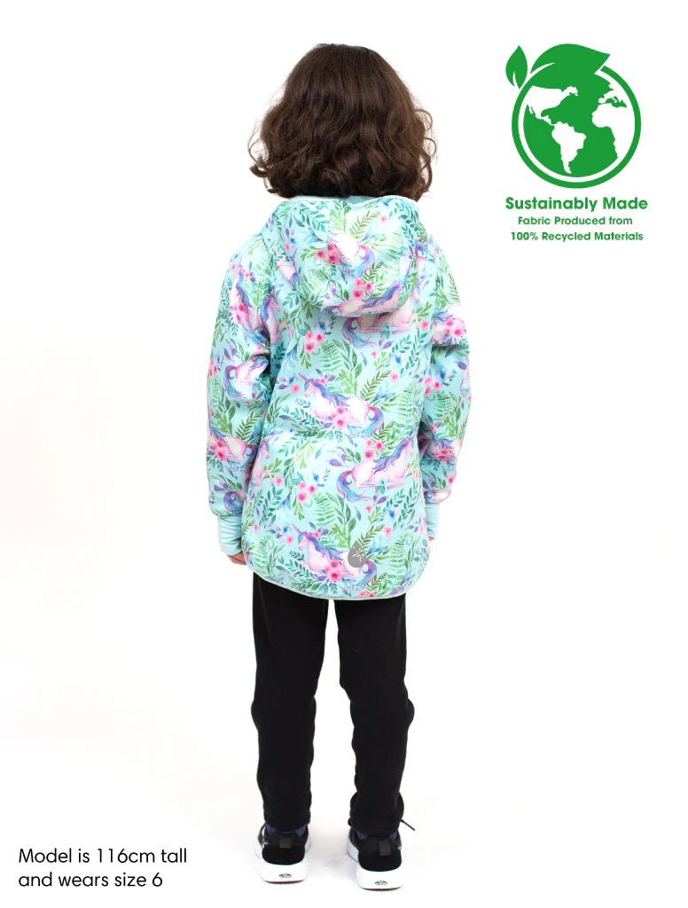 All Weather Waterproof Hoodie Unicorn Garden 7 | Wellies Online