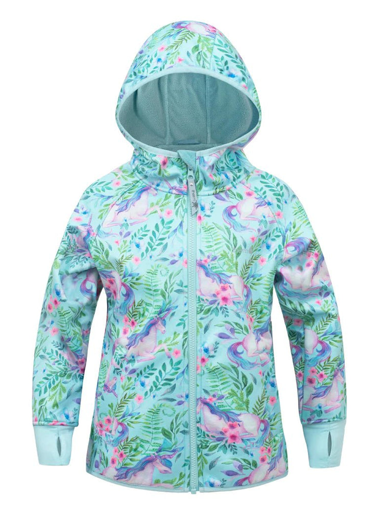 All Weather Waterproof Hoodie Unicorn Garden 1 | Wellies Online