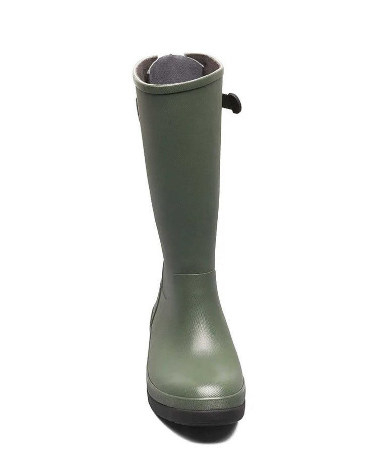 Amanda 2 Adjustable Calf Gumboots Green 3 | Wellies Online