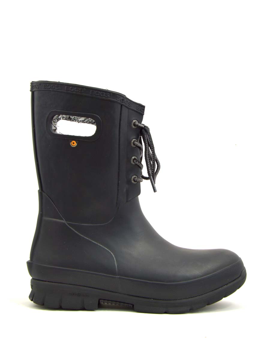 Amanda Plush Black Gumboots 1 | Wellies Online
