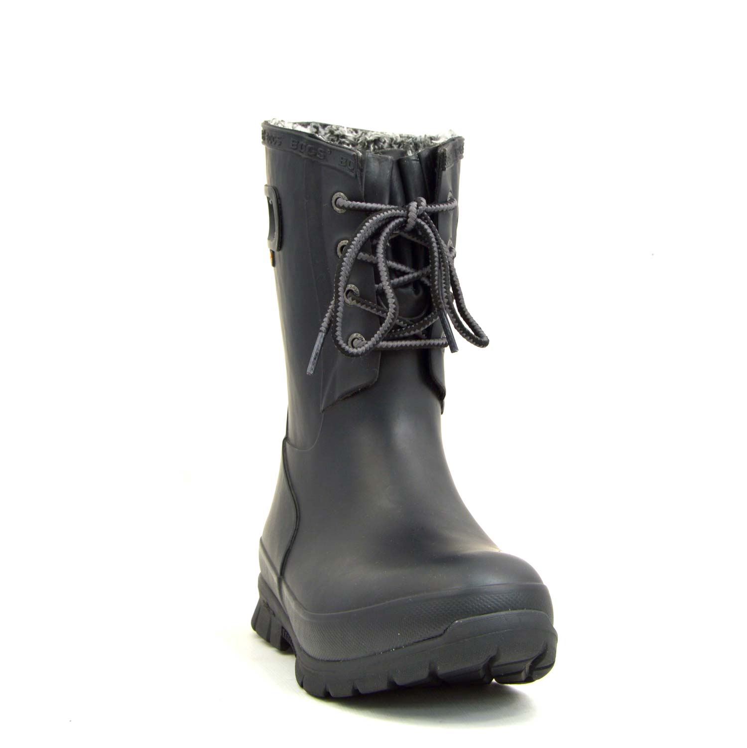 Amanda Plush Black Gumboots 7 | Wellies Online