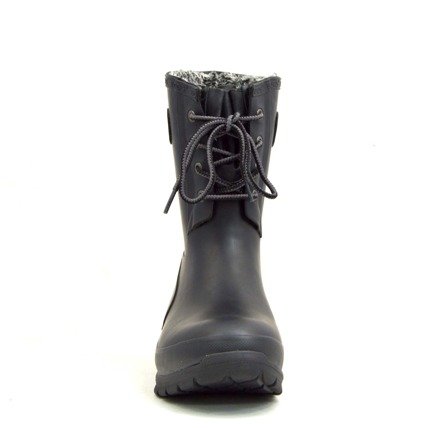 Amanda Plush Black Gumboots 8 | Wellies Online