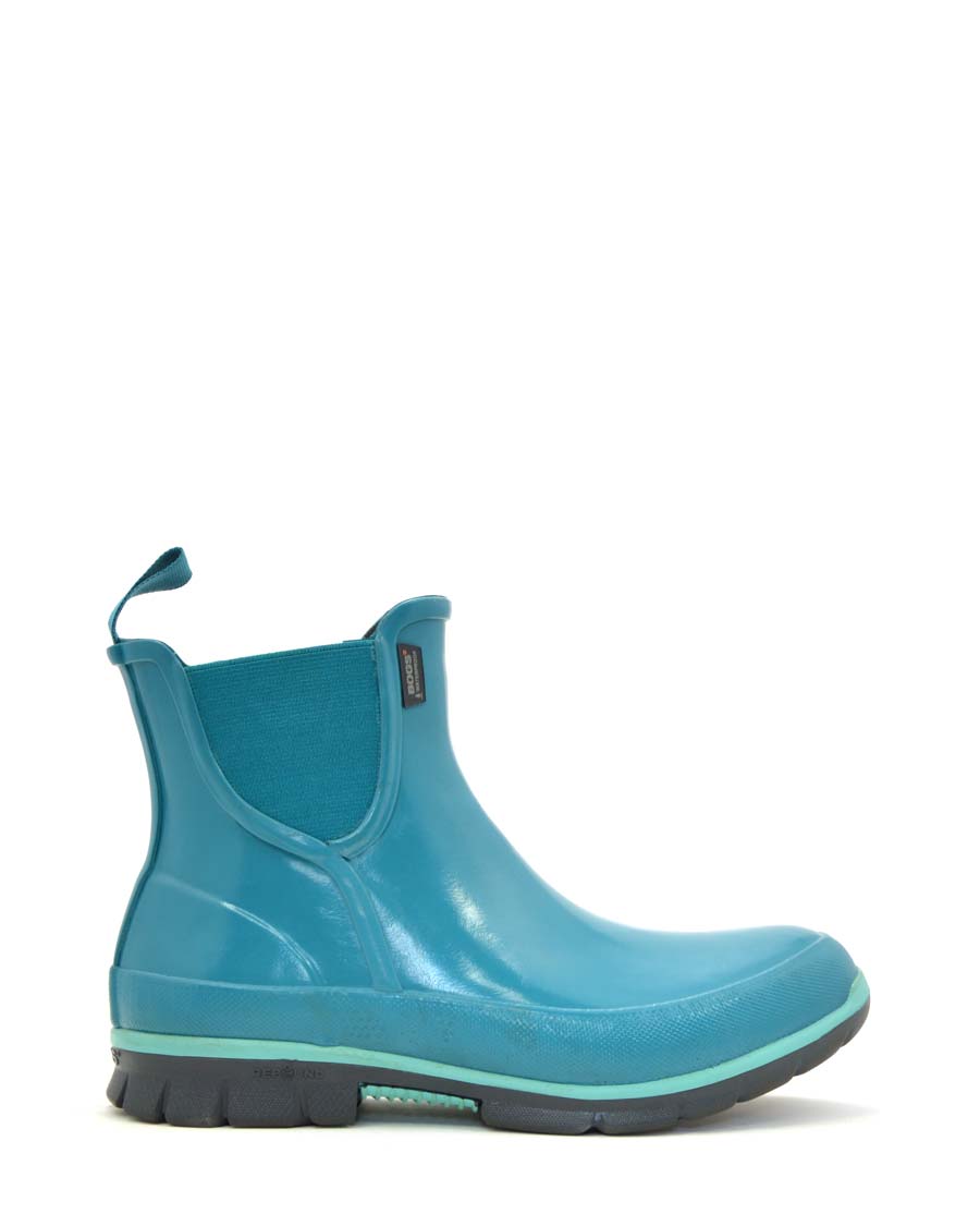 Amanda Slip - on Rubber Boots Emerald 1 | Wellies Online