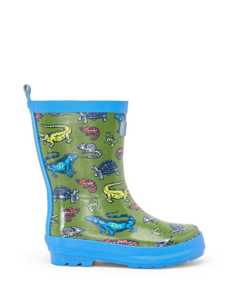 Aquatic Reptiles Shiny Gumboots 1 | Wellies Online
