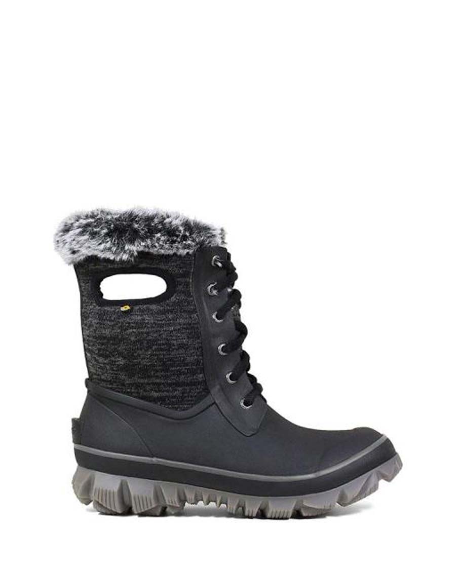 Arcata Knit Waterproof Boots Black 1 | Wellies Online