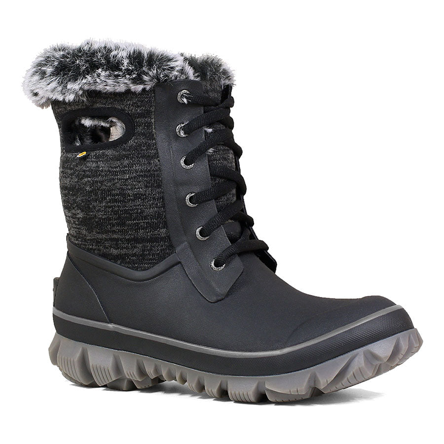 Arcata Knit Waterproof Boots Black 2 | Wellies Online