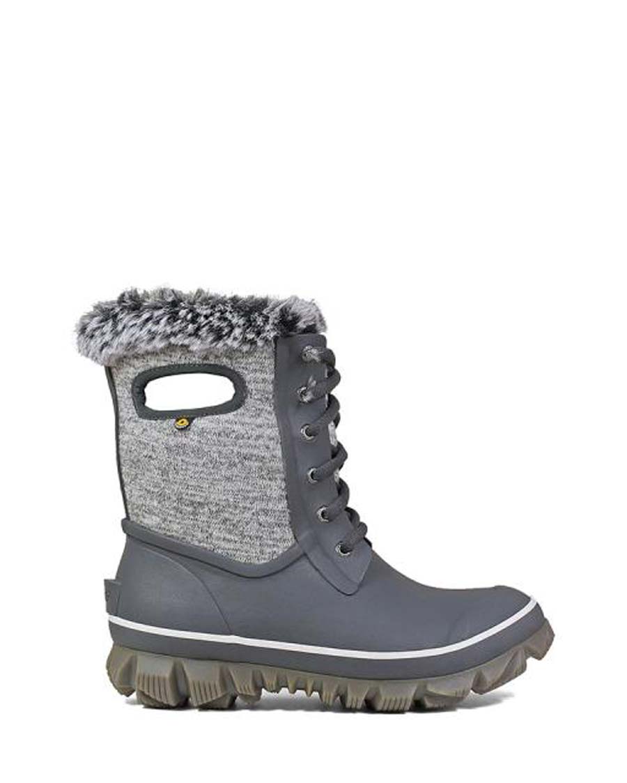 Arcata Knit Waterproof Boots Grey 1 | Wellies Online
