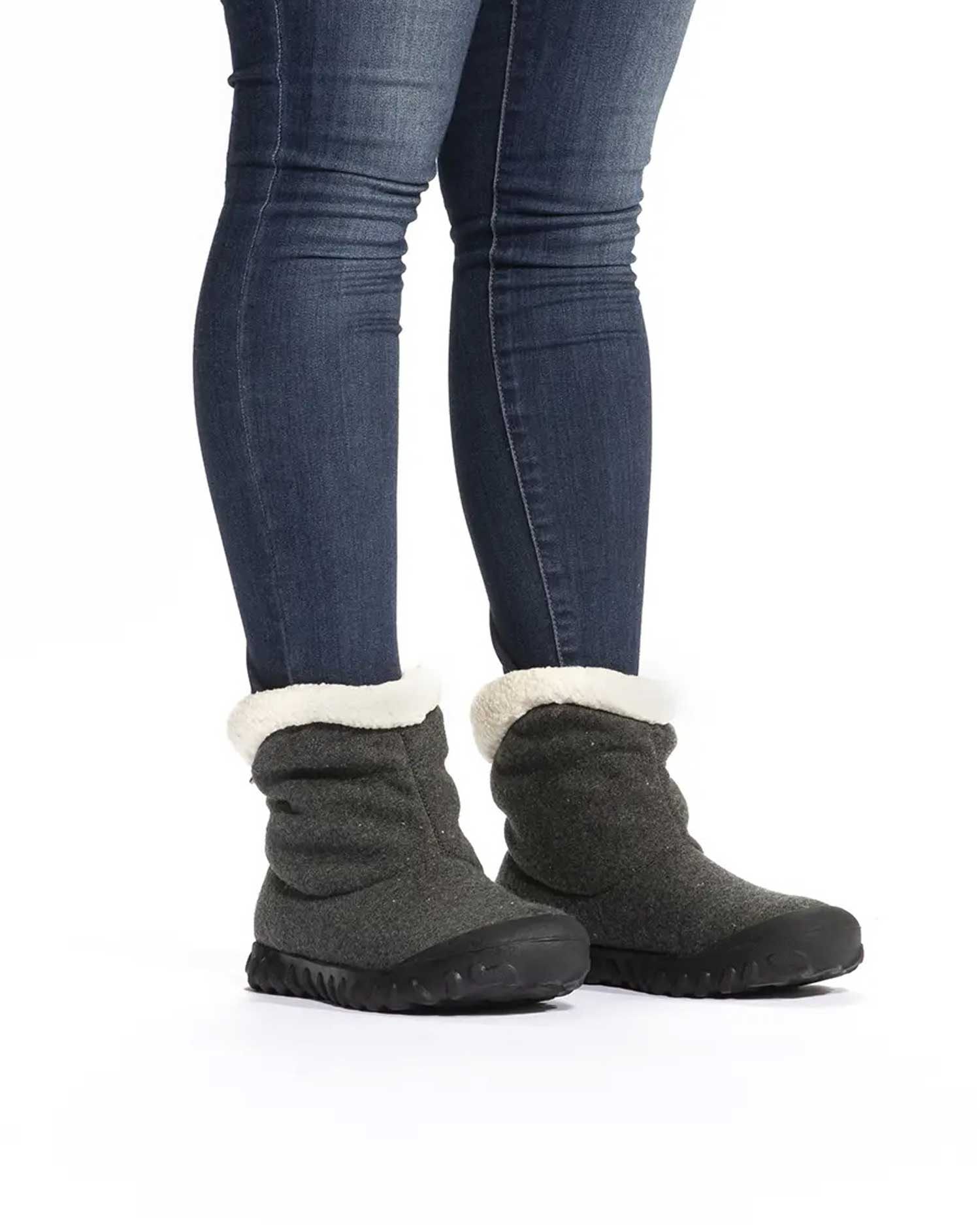 B - Moc 2 Waterproof Slip On Boots Charcoal 4 | Wellies Online