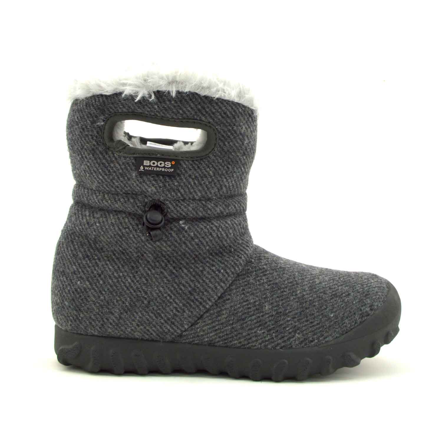 B - Moc Wool Insulated Charcoal Wellies 2 | Wellies Online