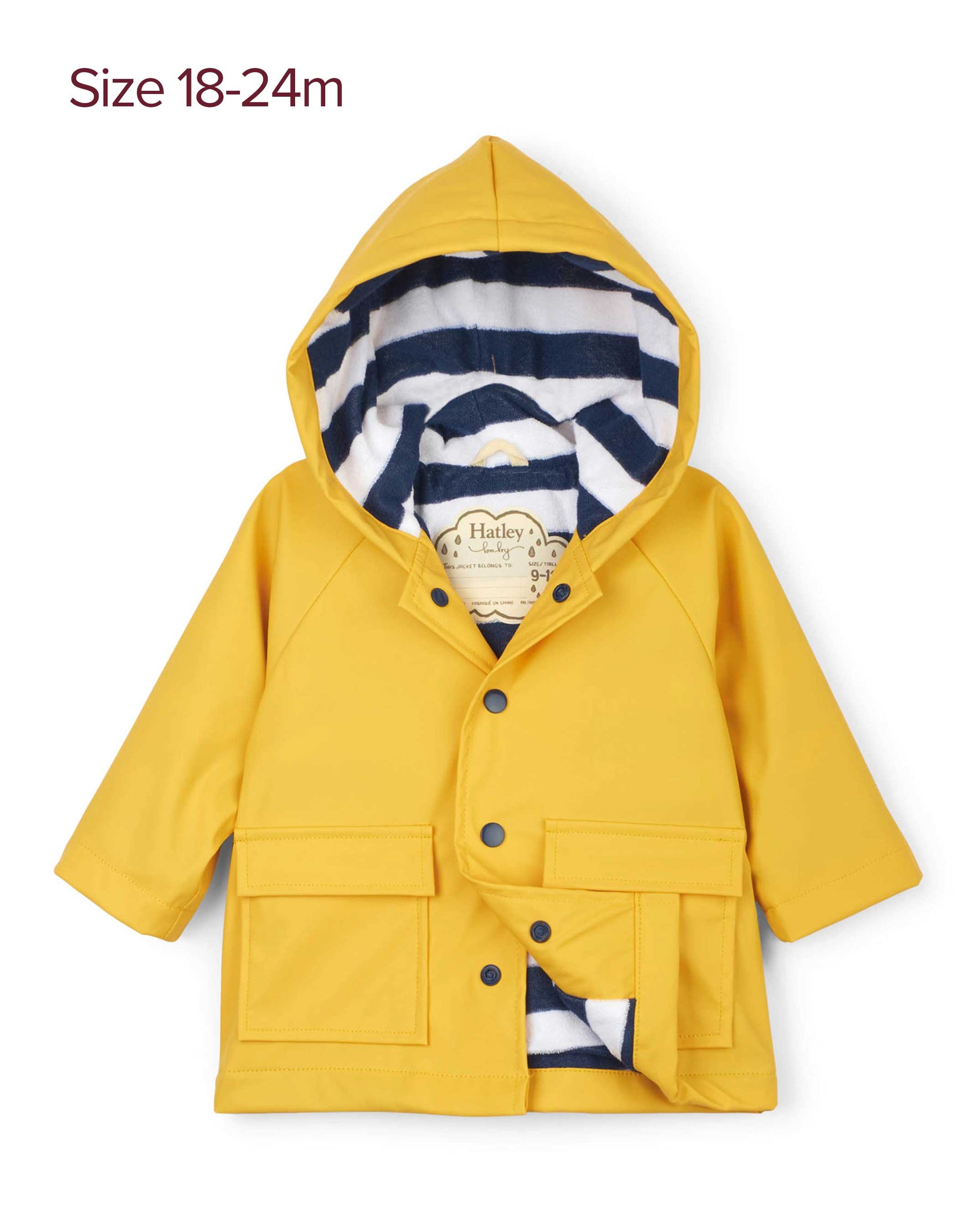 Yellow & Navy Zip Up Splash Jacket