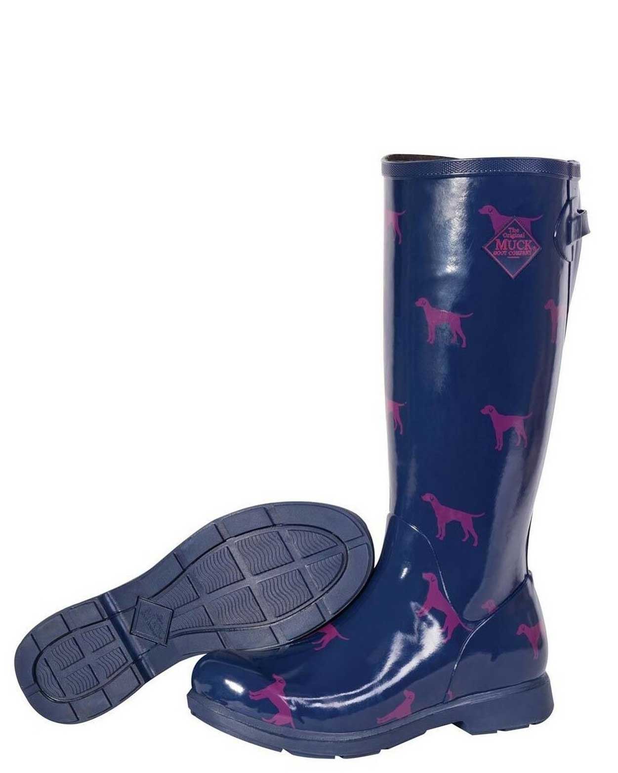 Bergen Blue Dog Tall Gumboots