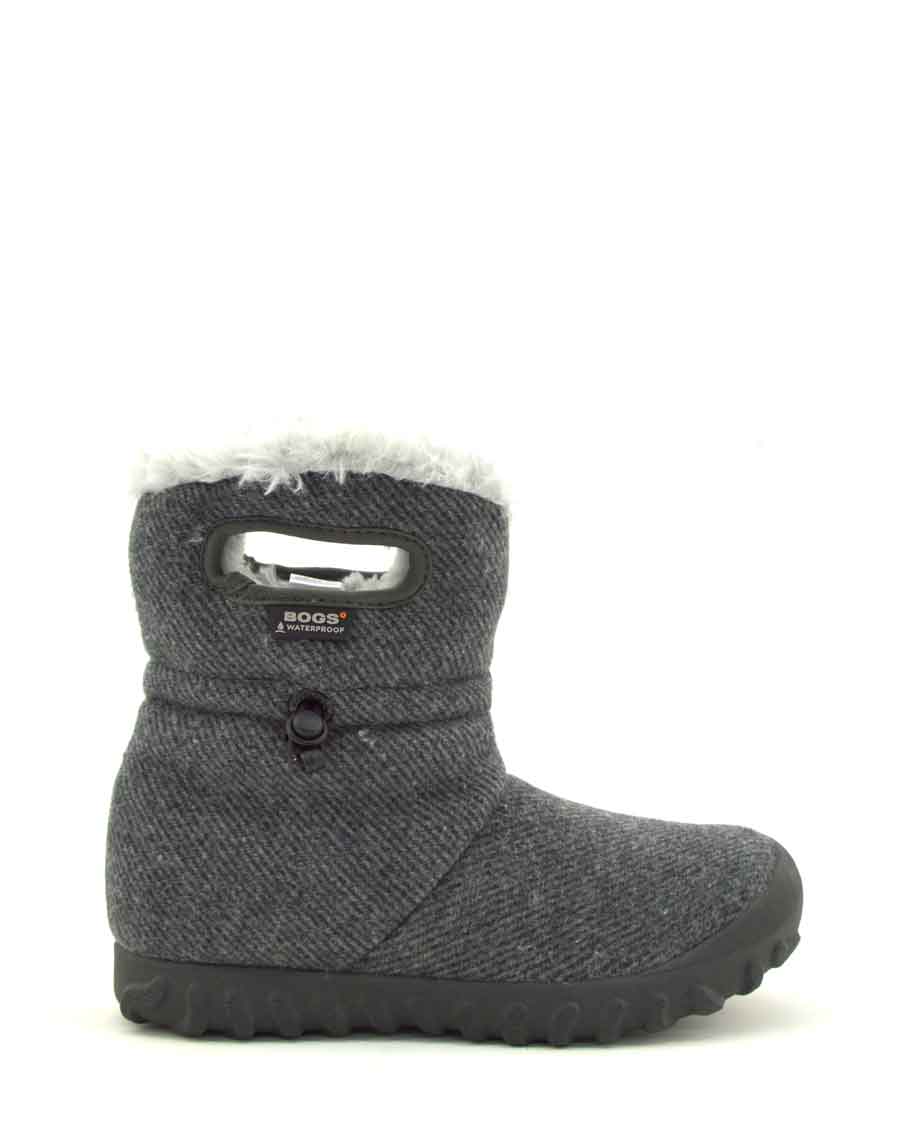 B-Moc Wool Insulated Charcoal Wellies