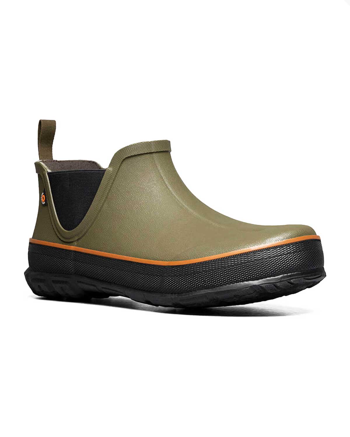 Digger Slip-On Ankle Gumboots Olive