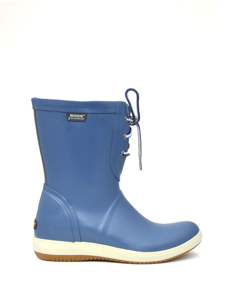 Quinn Lace Up Blue Gumboots