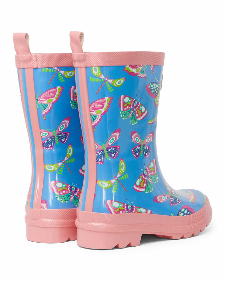 Botanical Butterflies Shiny Gumboots 3 | Wellies Online