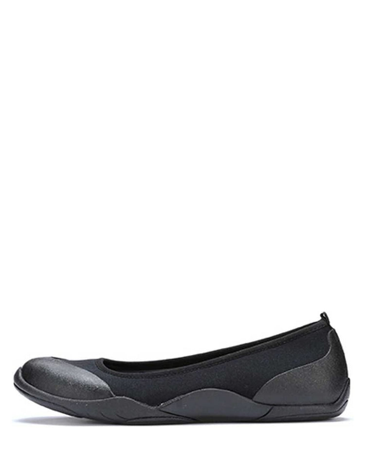 Breezy Ballet Flats Black 3 | Wellies Online