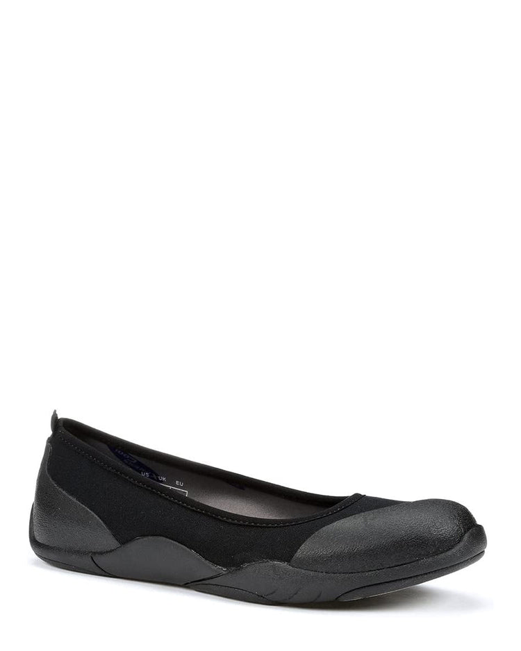 Breezy Ballet Flats Black 1 | Wellies Online