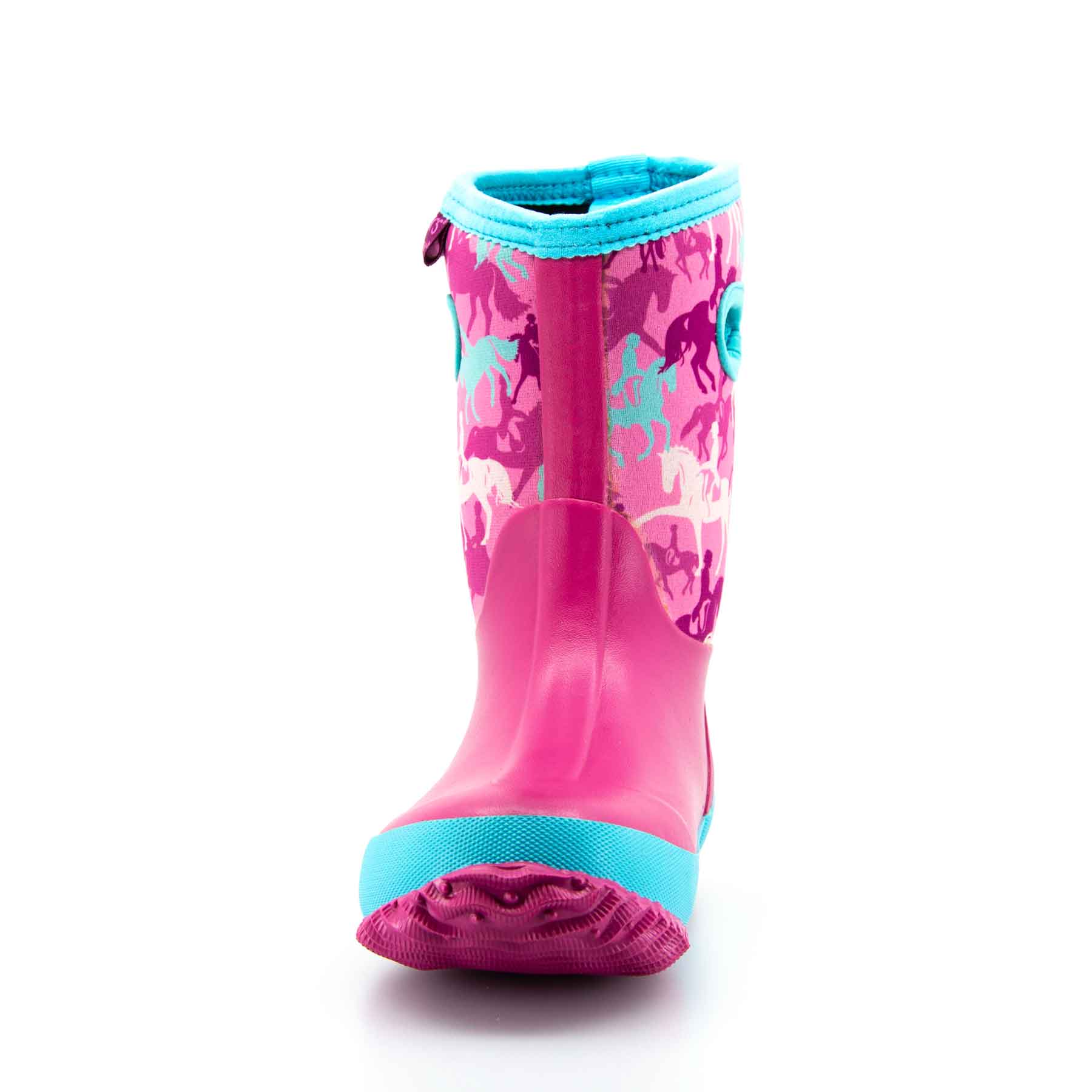 Bridgewater Kids Gumboots Pink Horses 9 | Wellies Online