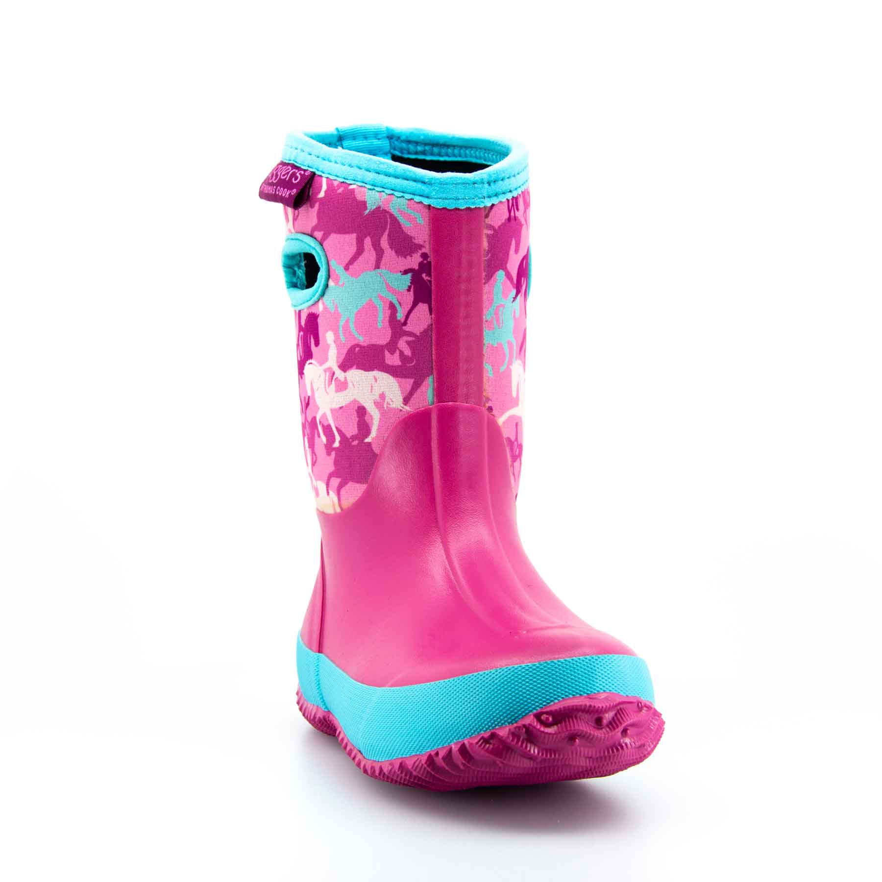 Bridgewater Kids Gumboots Pink Horses 7 | Wellies Online
