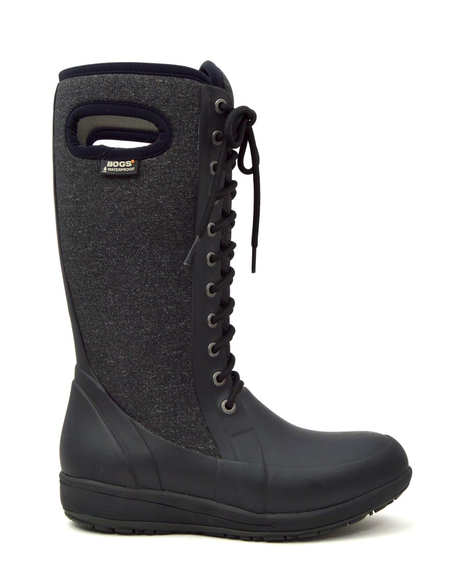 Cami Lace Tall Black Wellies