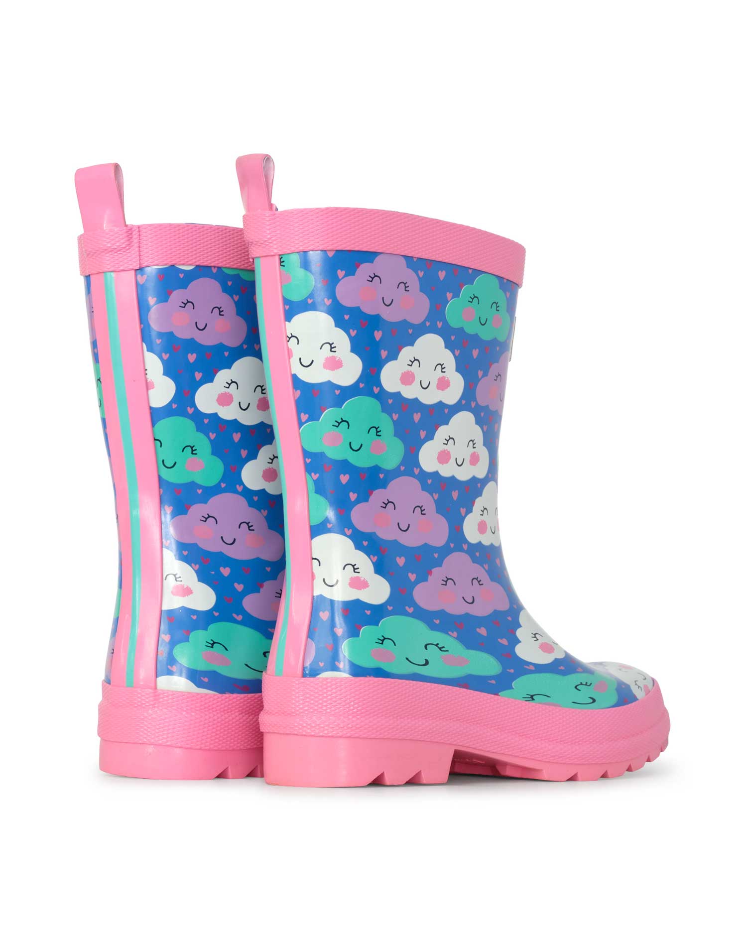 Cheerful Clouds Shiny Gumboots 2 | Wellies Online